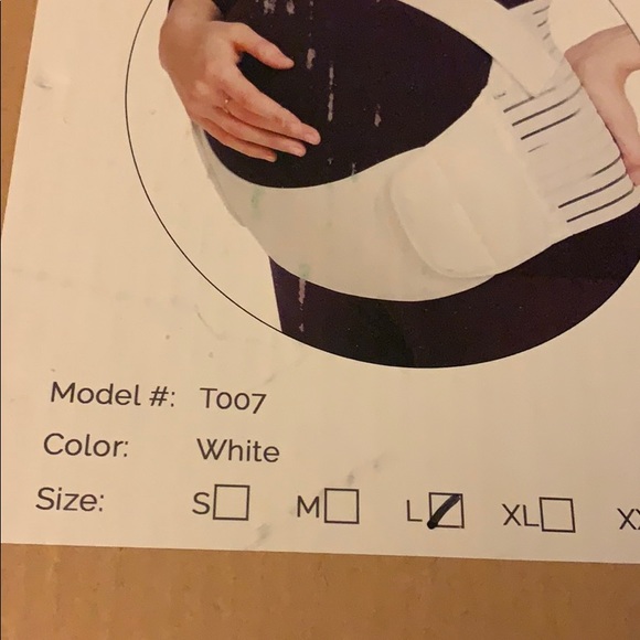 NWT NeoTech Maternity Belt large white sealed - Picture 2 of 3